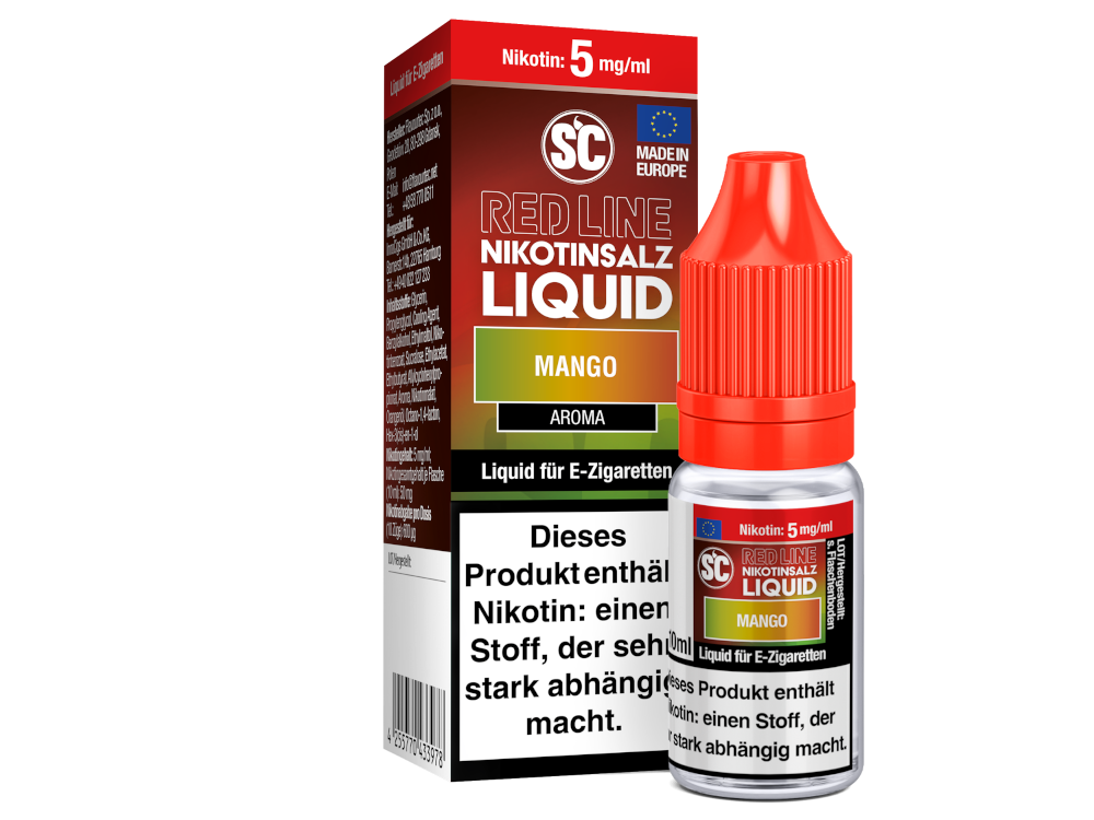 SC - Red Line - Mango - Nikotinsalz Liquid 5 mg/ml 10er Packung