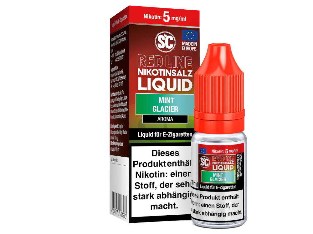 SC - Red Line - Mint Glacier - Nikotinsalz Liquid 5 mg/ml 10er Packung