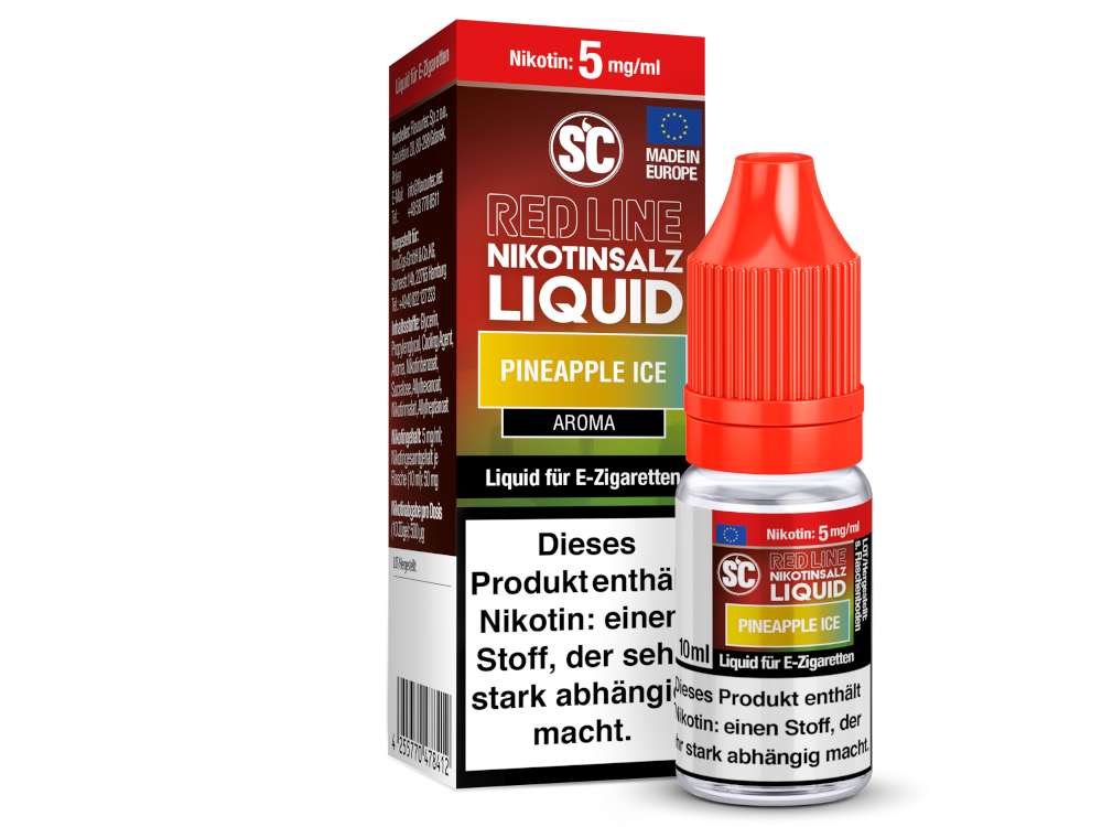 SC - Red Line - Pineapple Ice - Nikotinsalz Liquid 5 mg/ml 10er Packung