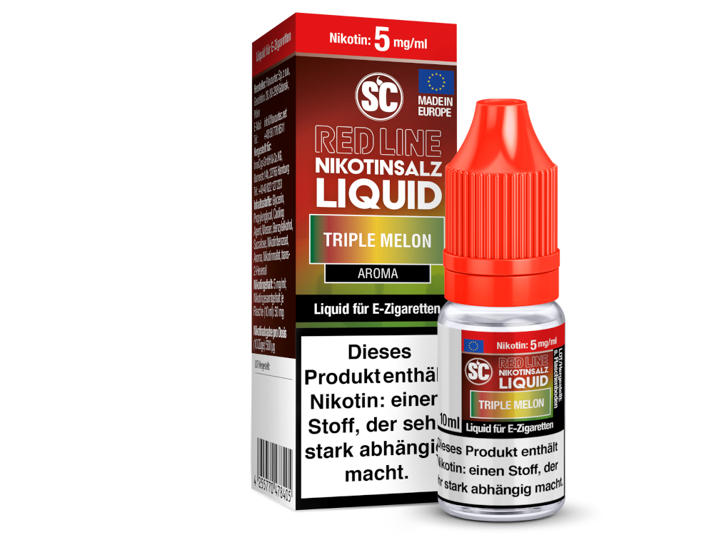 SC - Red Line - Triple Melon - Nikotinsalz Liquid 5 mg/ml 10er Packung
