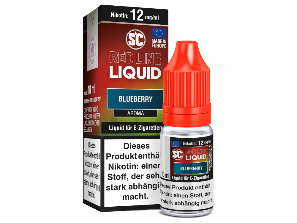 SC - Red Line Nikotin - Blueberry 12 mg/ml 10er Packung