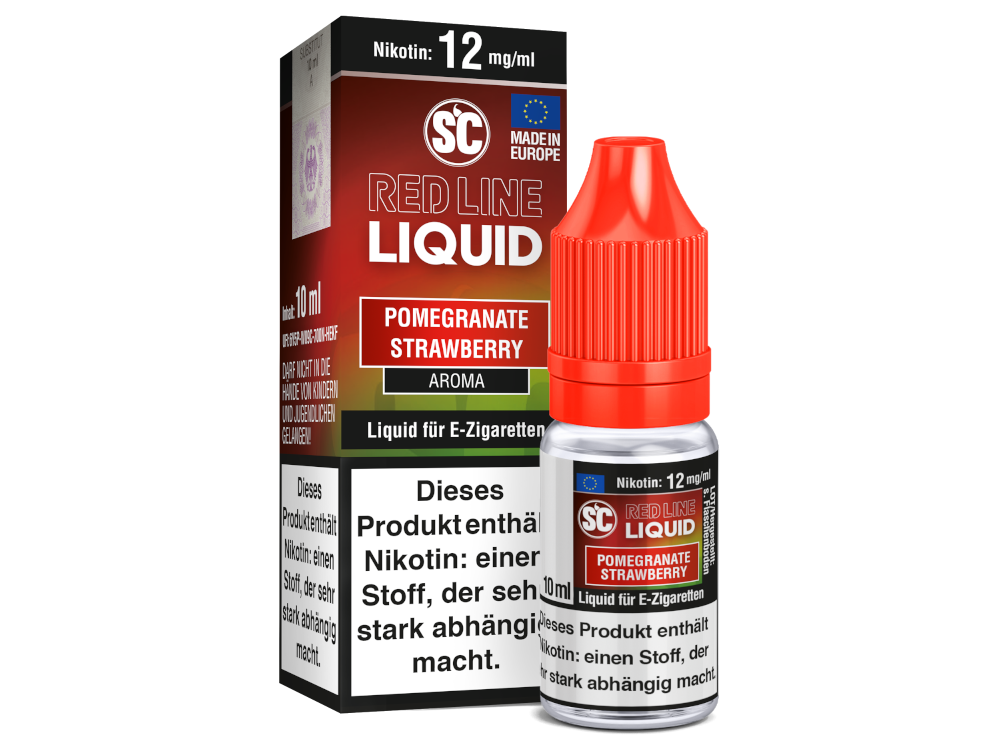 SC - Red Line Nikotin - Pomegranate Strawberry 12 mg/ml 10er Packung