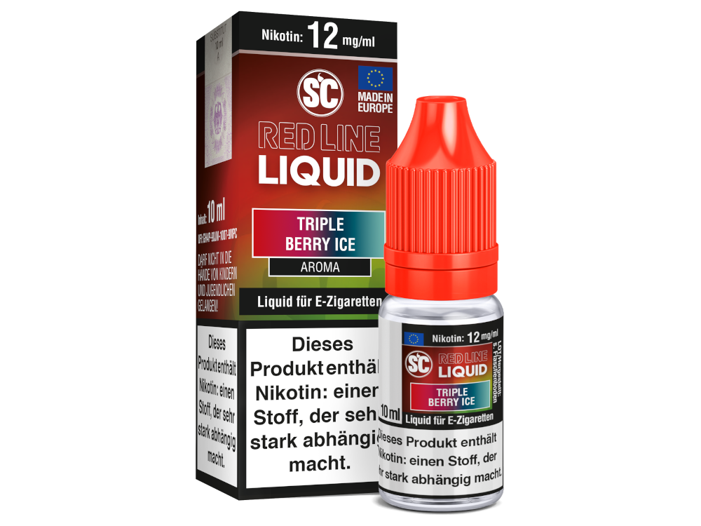 SC - Red Line Nikotin - Triple Berry Ice 12 mg/ml 10er Packung