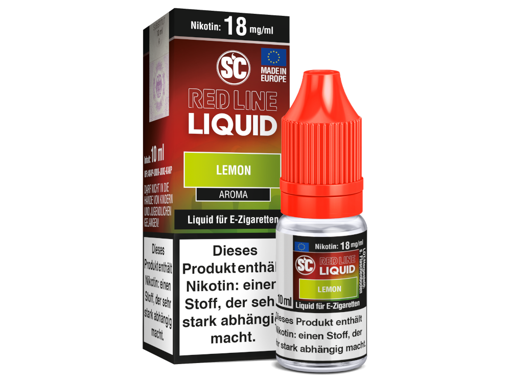 SC - Red Line Nikotin - Lemon 18 mg/ml 10er Packung