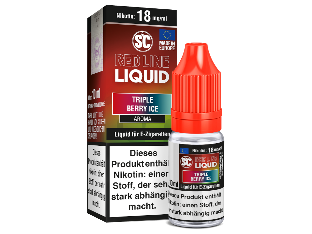 SC - Red Line Nikotin - Triple Berry Ice 18 mg/ml 10er Packung