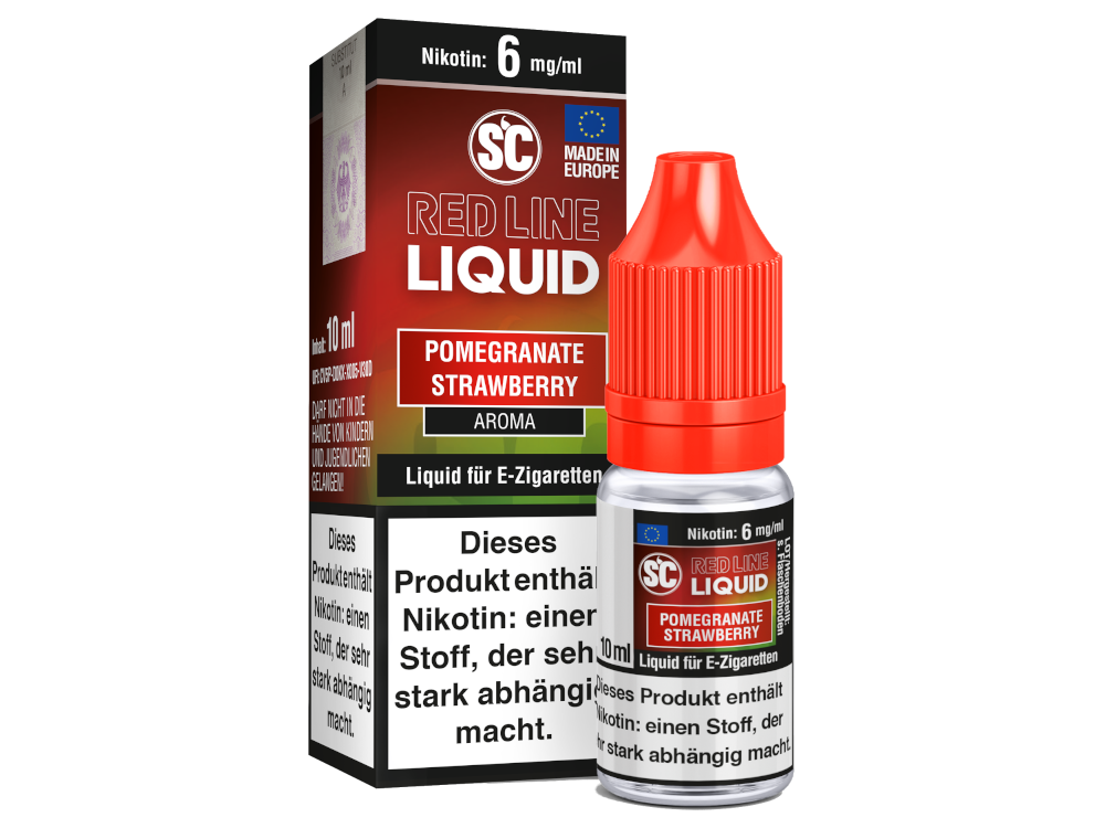 SC - Red Line Nikotin - Pomegranate Strawberry 6 mg/ml 10er Packung