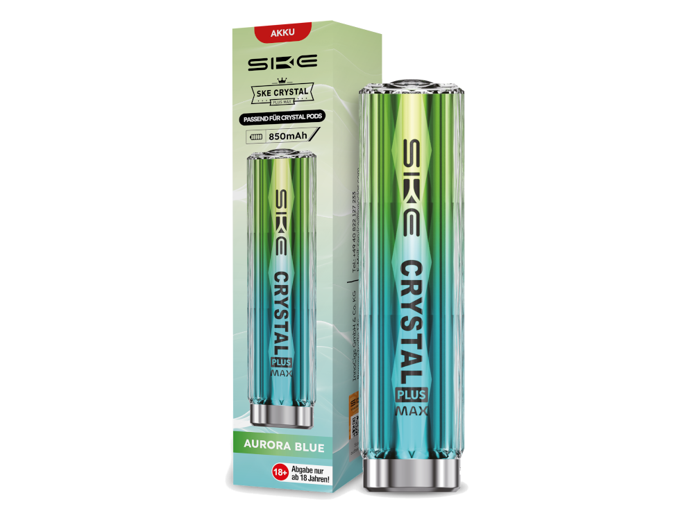 SKE - Crystal Plus MAX Akku 850 mAh aurora-blau