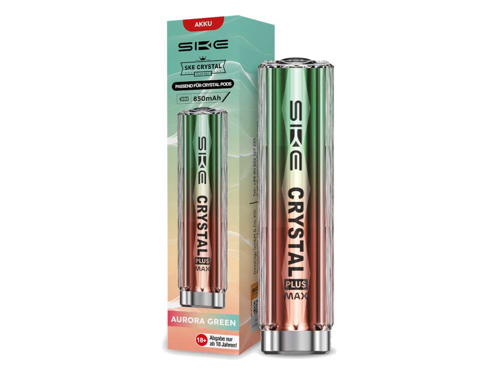 SKE - Crystal Plus MAX Akku 850 mAh aurora-grün