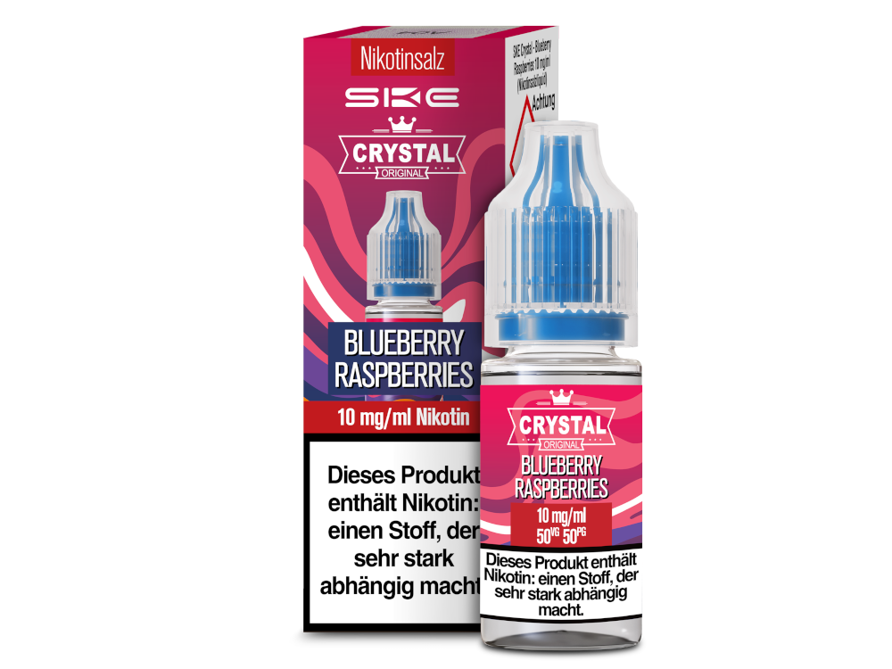 SKE - Crystal - Blueberry Raspberries - Nikotinsalz Liquid 10 mg/ml 10er Packung
