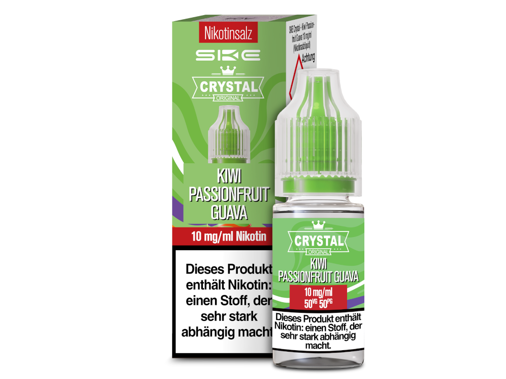SKE - Crystal - Kiwi Passionfruit Guava - Nikotinsalz Liquid 10 mg/ml