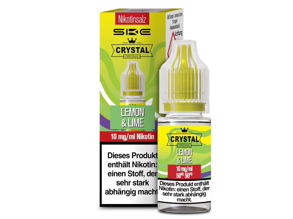 SKE - Crystal - Lemon & Lime - Nikotinsalz Liquid 10 mg/ml