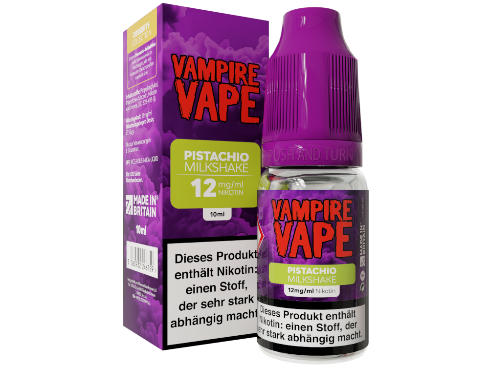 Vampire Vape - Dessert Collection - Pistachio Milkshake E-Zigaretten Liquid 12 mg/ml 10er Packung