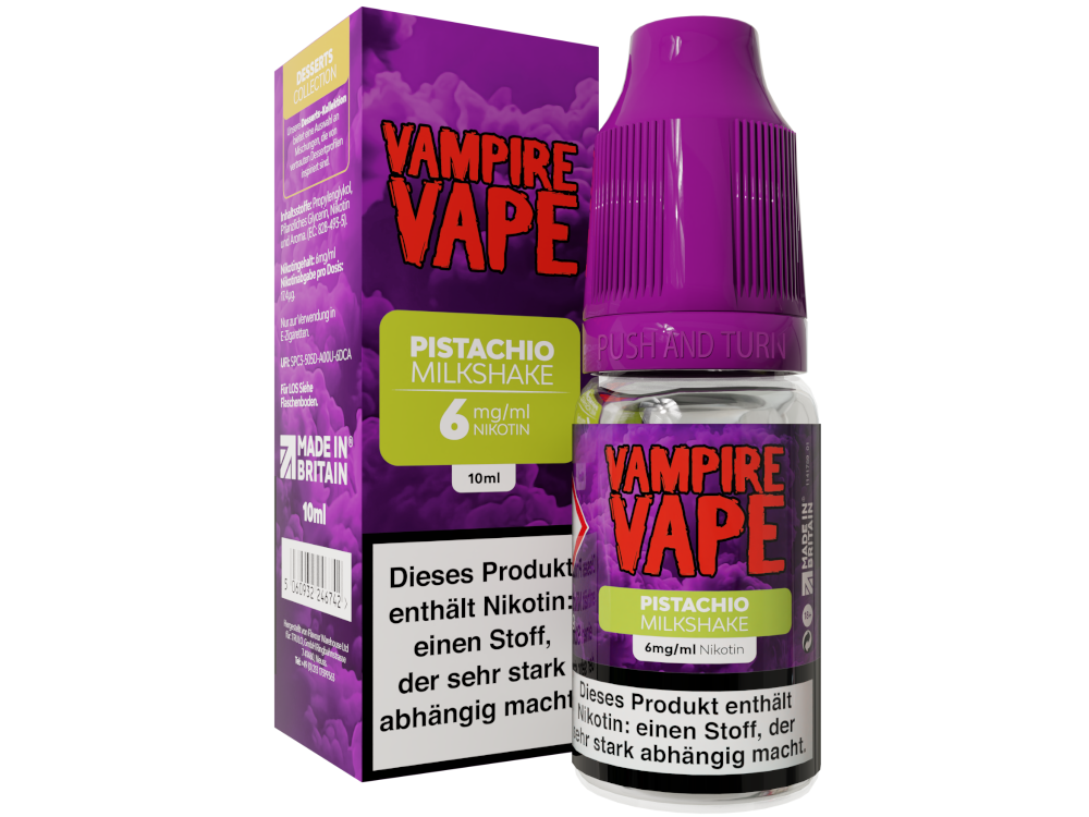 Vampire Vape - Dessert Collection - Pistachio Milkshake E-Zigaretten Liquid 6 mg/ml