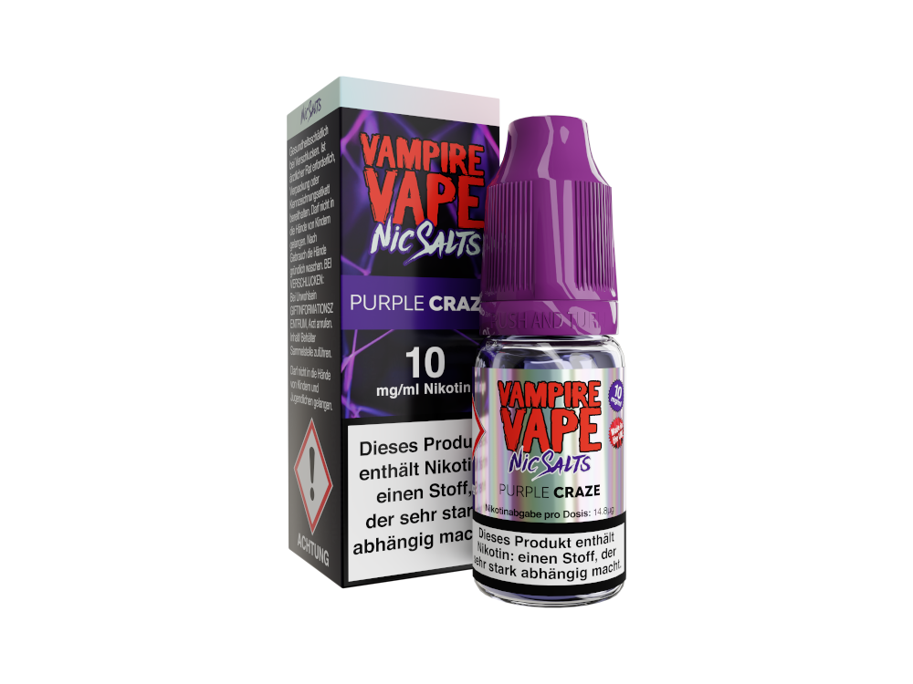 Vampire Vape - Purple Craze - Nikotinsalz Liquid 10 mg/ml 10er Packung
