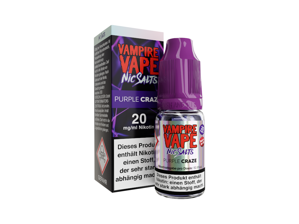 Vampire Vape - Purple Craze - Nikotinsalz Liquid 20 mg/ml 10er Packung